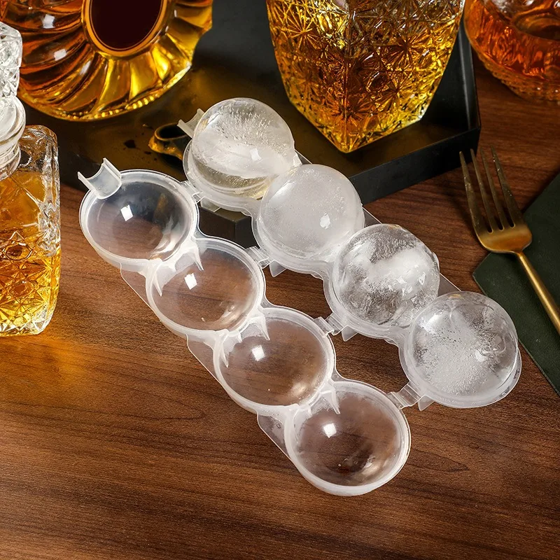 Round Ice Cube Makers Ice Hockey Mold Whisky Cocktail Vodka Ball Mould Bar Party Kitchen Box Cube Maker Tool ice mold silicone mold making kit