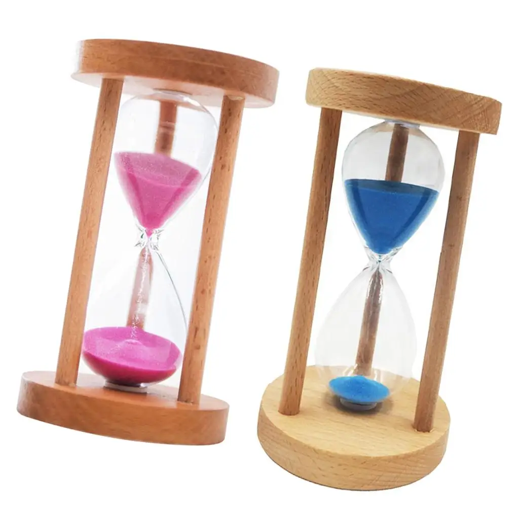 

10 15 30 Minutes Hourglass Timer Wooden Framed Sandglass Sand Timer Tools Home Office Table Decor Math Toy Gift