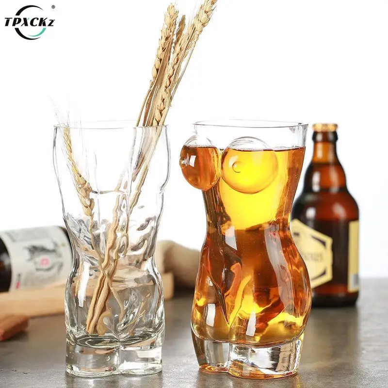 Borrey Unique Beer Cup Funny Wine Glass Whisky Vodka Shot Glasses Creative  Bar Cocktail Glass Body Shape Mug Coffee Juice Cup - Glass - AliExpress