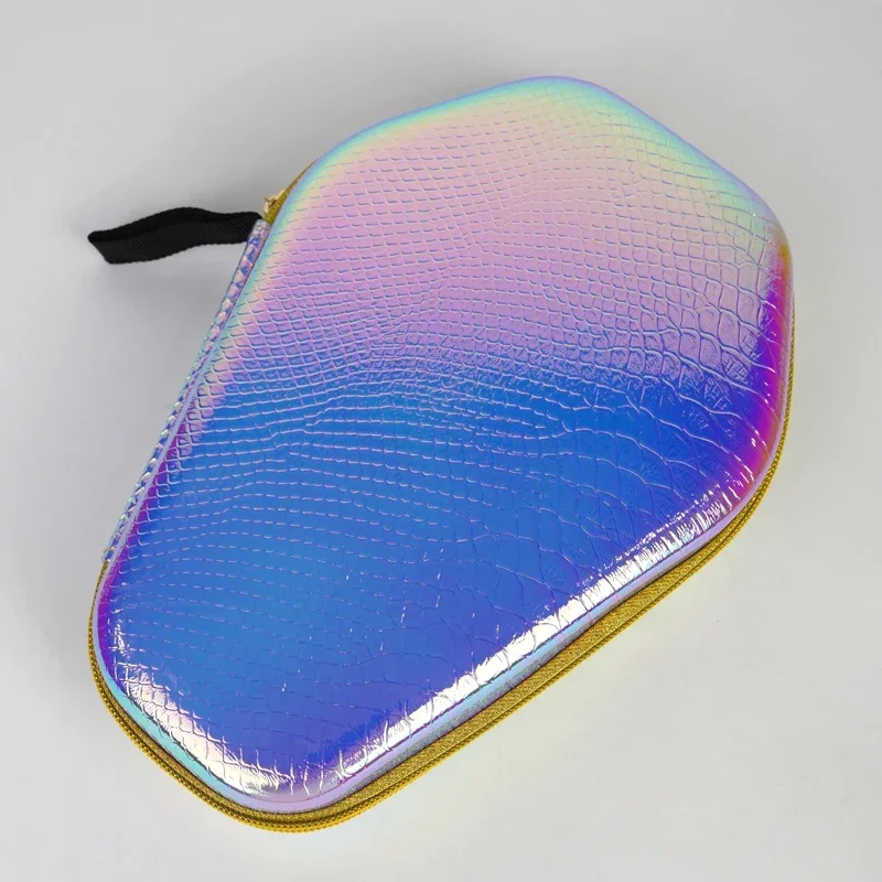 Loki Table Tennis Racket Case Leatherwear Ping Pong Box High Quality Glossy Ping Pong Rackets Bag with Zipper Storage Racket