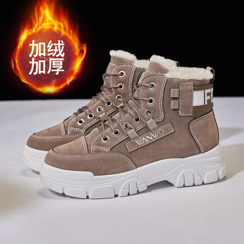 Women Snow Boots Sneakers Platform Shoes Thick Sole Plush Warm Winter Boots Ankle for Women Botas De Mujer Fashion Ladies Boots