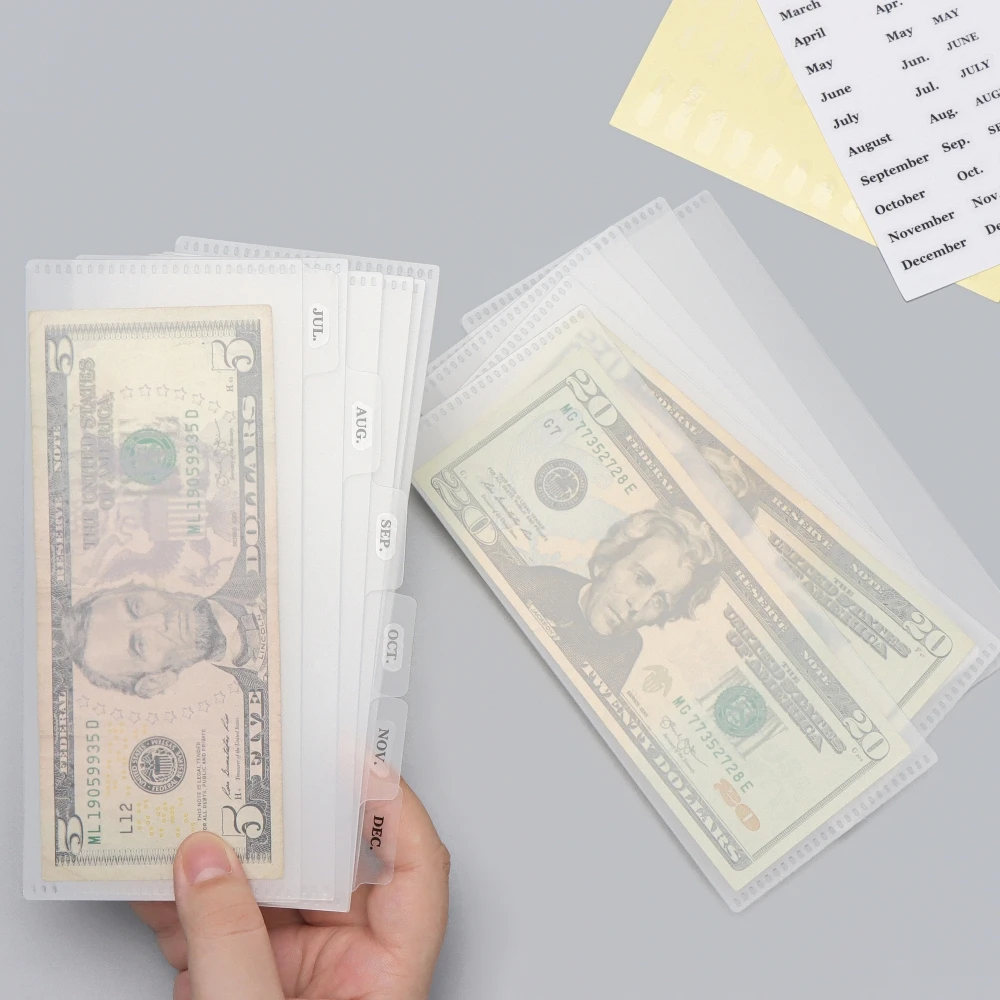 Classeur Budget Enveloppes De Cash - Couverture Souple, Poches, Feuilles - Format 13x19cm, Idéal Pour Gestion Budget - 8
