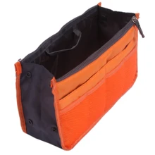  Organizer Insert Bag Women Nylon Travel Insert Organizer Handbag Purse Large liner Lady Makeup Cosmetic Bag Cheap Female Totes 