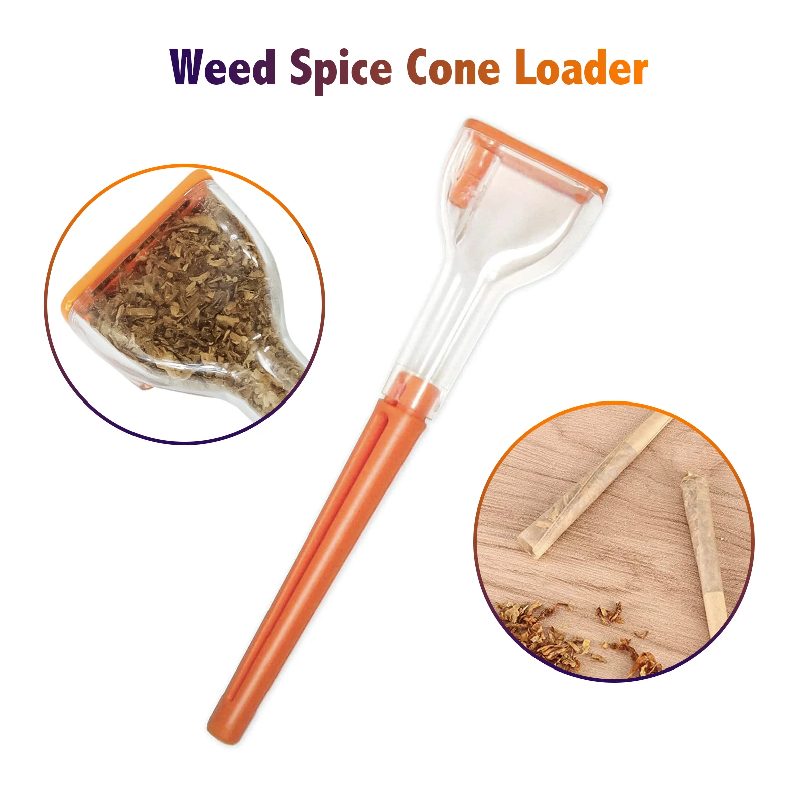 Plastic Funnel-type Cigarette Maker Cones Filler For Storing Tobacco Weed Accessories 1pc cigarette maker