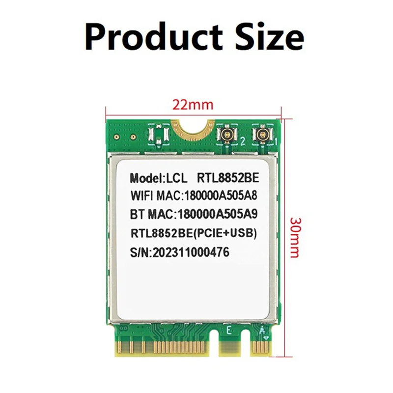 ASMA-For Orange Pi 5 Plus 무선 네트워크 카드 Wifi 6 모듈 Opi5 Plus Wi-Fi 무선 네트워크 카드 5.2 개발 보드용