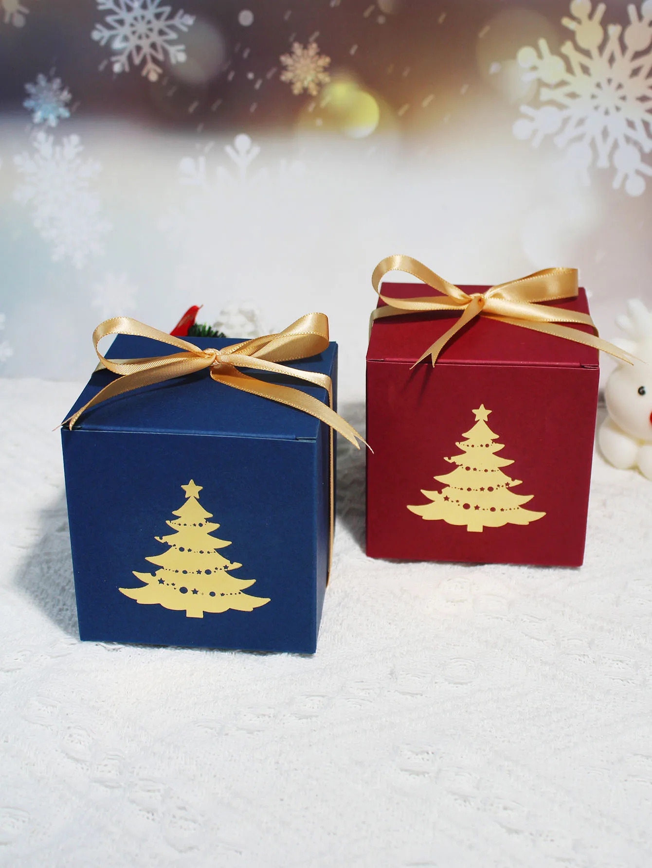 Weihnachten Candy Box Frohe Weihnachten Kraft papier Geschenk box Verpackung Kinder begünstigt frohes neues Jahr 2024 ﻿ ﻿