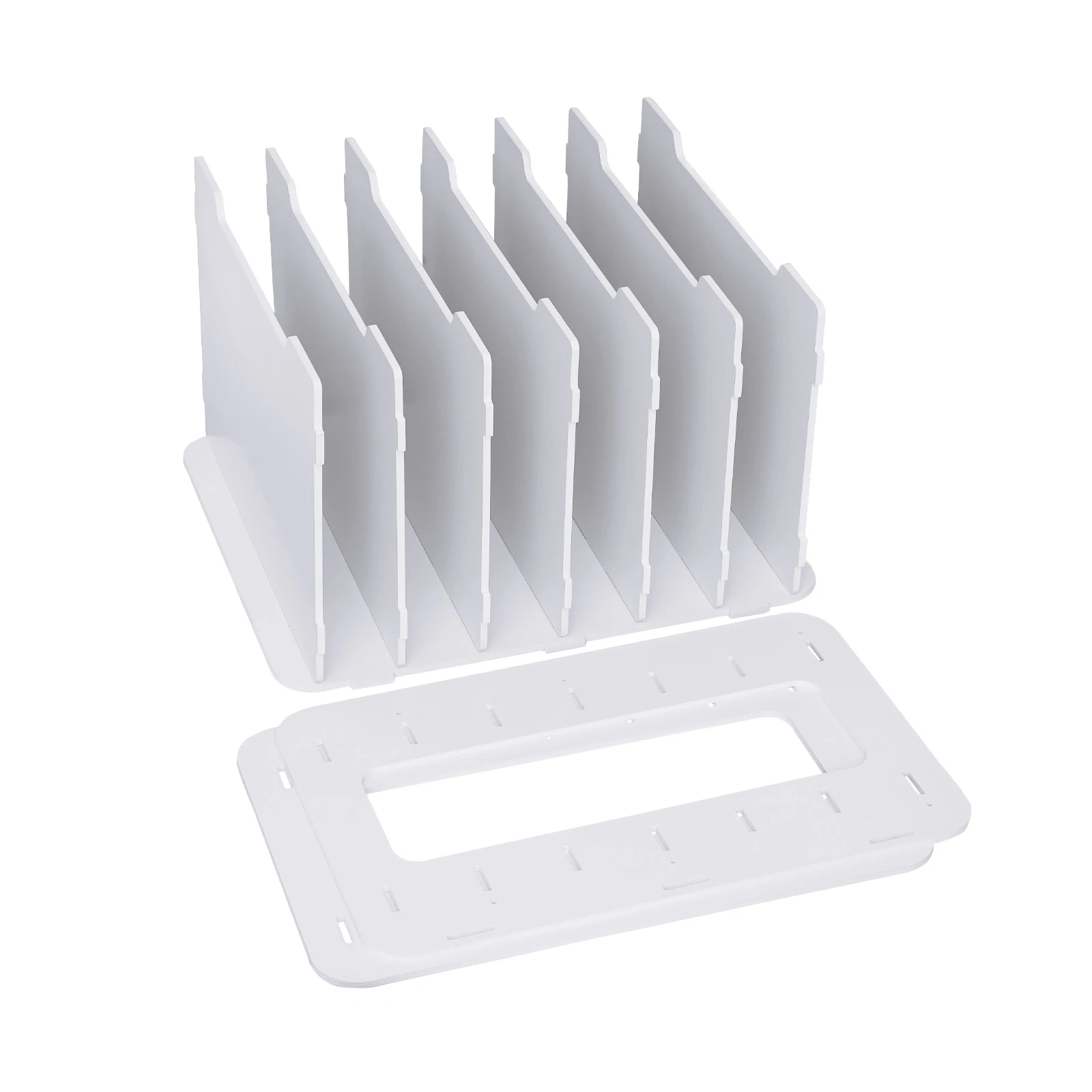 Desktop Storage Rack 7 Tier Desktop Organizer Paper File Holder Document Storage Rack Office Home