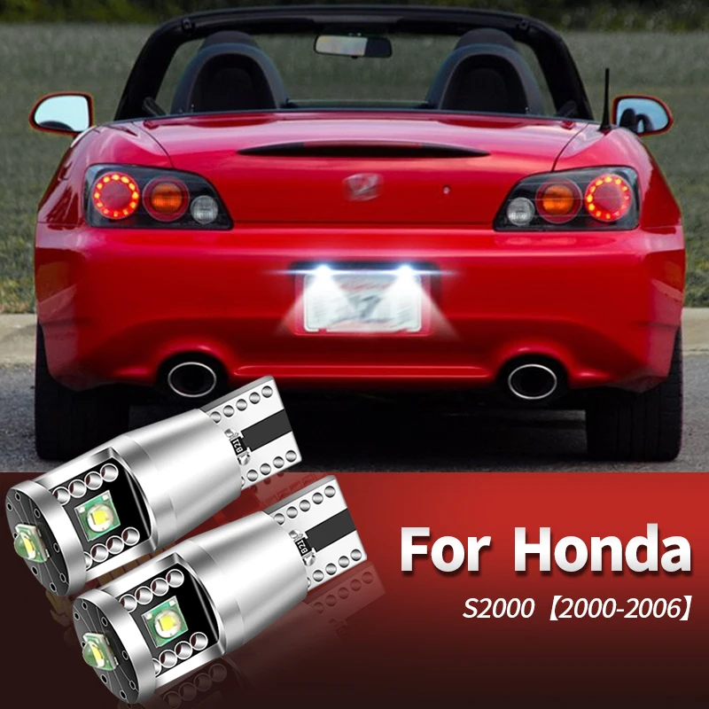 

2pcs No Error LED License Plate Light W5W T10 CANbus For Honda S2000 2000 2001 2002 2003 2004 2005 2006