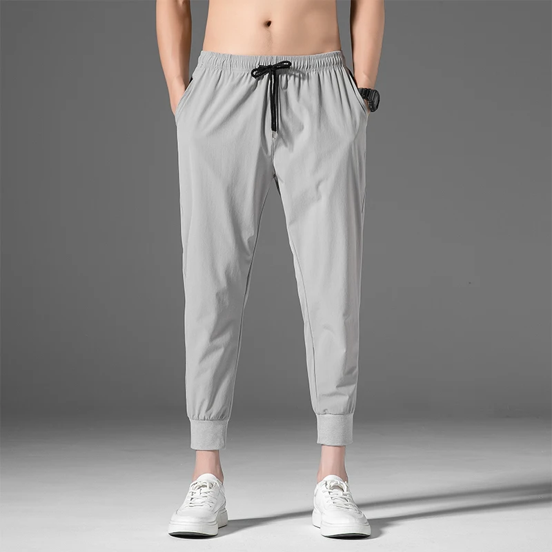 Pants men's Korean style trendy versatile cropped straight leg summer ins trendy brand fashionable elastic waisted men's casual 5