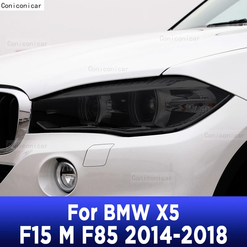 

For BMW X5 F15 M F85 2014-2018 Car Exterior Headlight Anti-scratch Front Lamp Tint TPU Protective Film Cover Repair Accessories