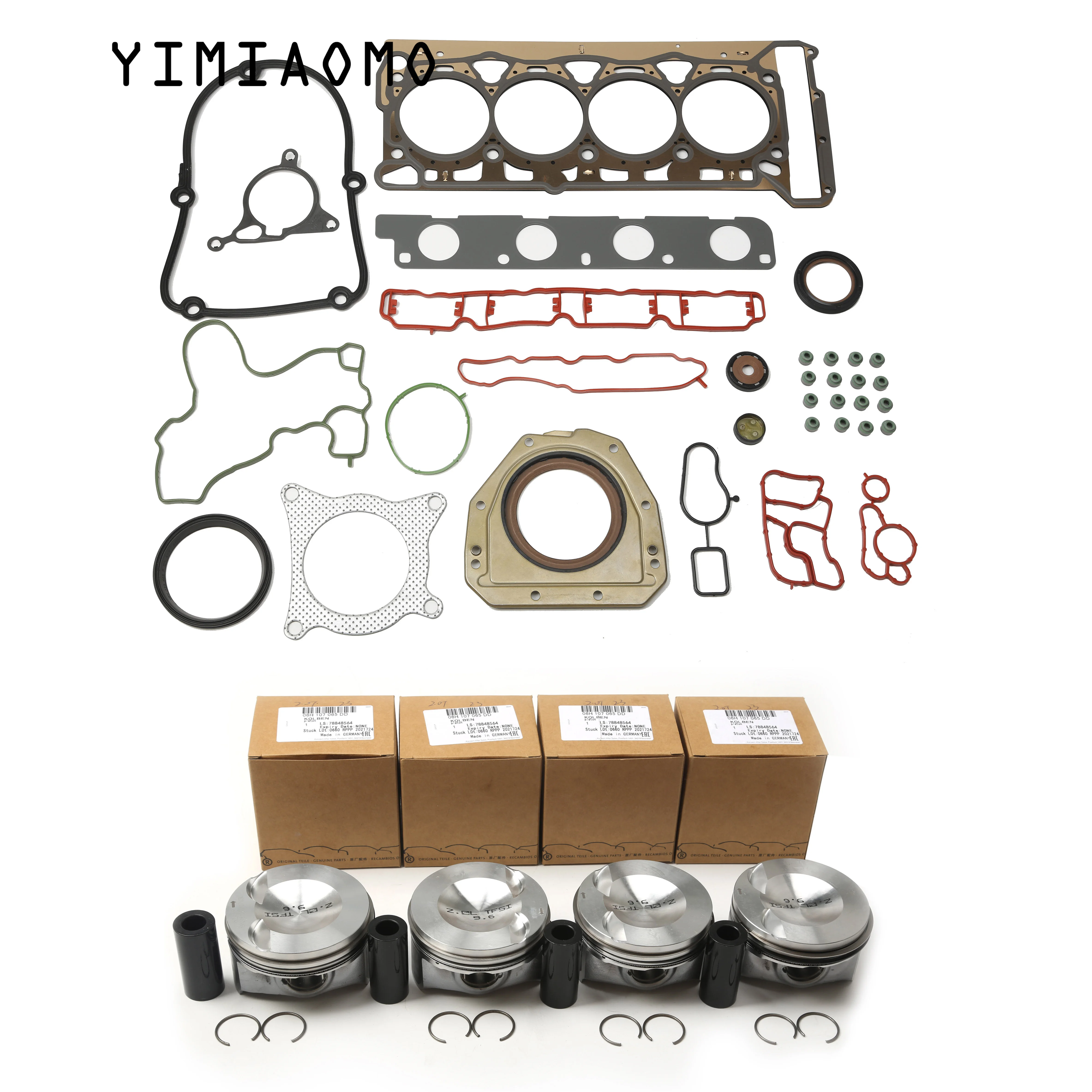 

Новый комплект для ремонта поршней и колец, уплотнение, Уплотнение двигателя, 06H 107 065 DD, для VW Passat CC Tiguan Jetta Skoda Superb Audi A4 A5 Q5 TT