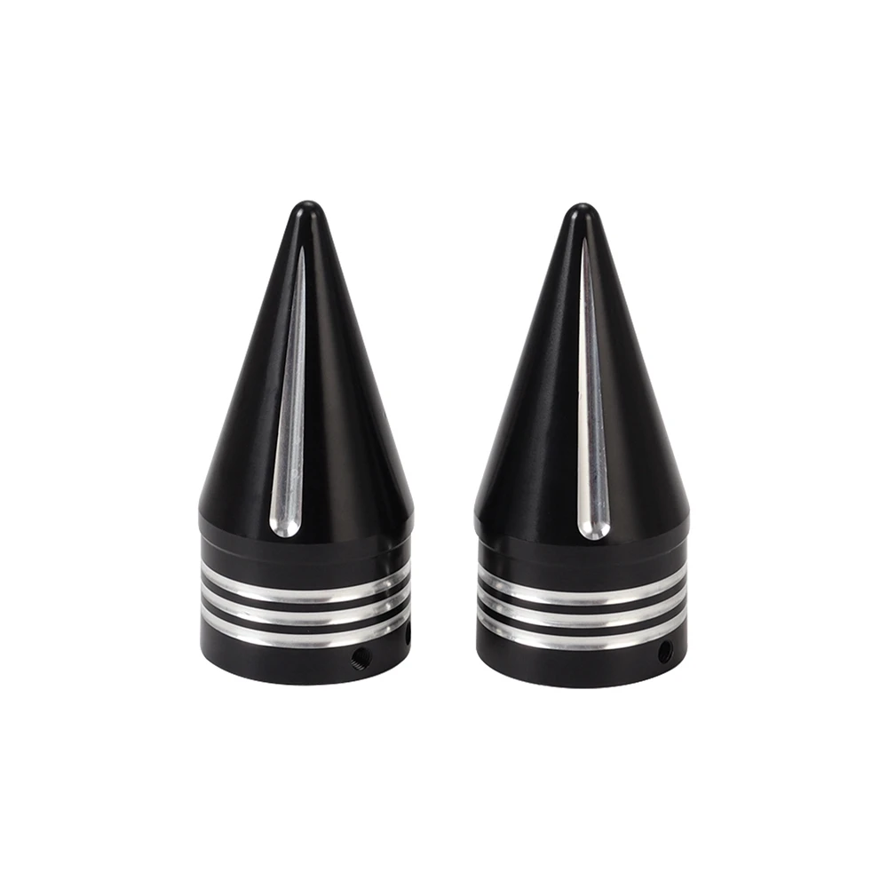2 copridadi per asse anteriore CNC, colore nero, per moto