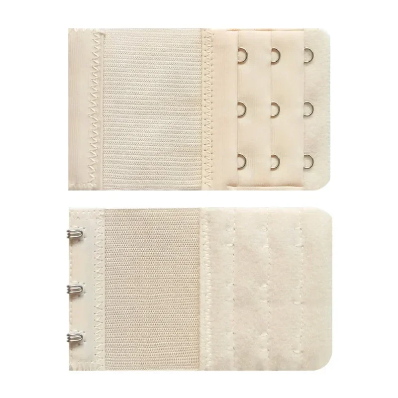 Bra Extender Adjustable Elastic Straps for Women with Belt Buckle Nylon Hooks Clip