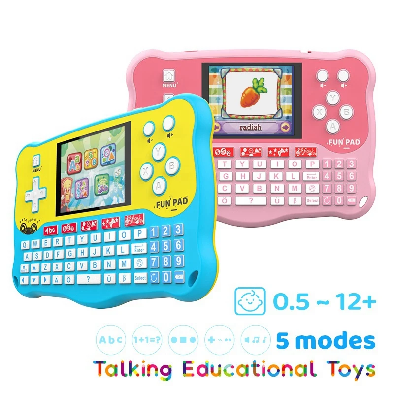 Data Frog Baby Tablet Early Learn Education Machine Toddlers Speak Spell Language Console Di Gioco Portatile Elettronica