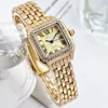 New Luxury Women Watch Fashion Square Wristwatch Casual Quartz Watch Simple Rhinestone Ladies Clock Relogio Feminino Woman Watch 6