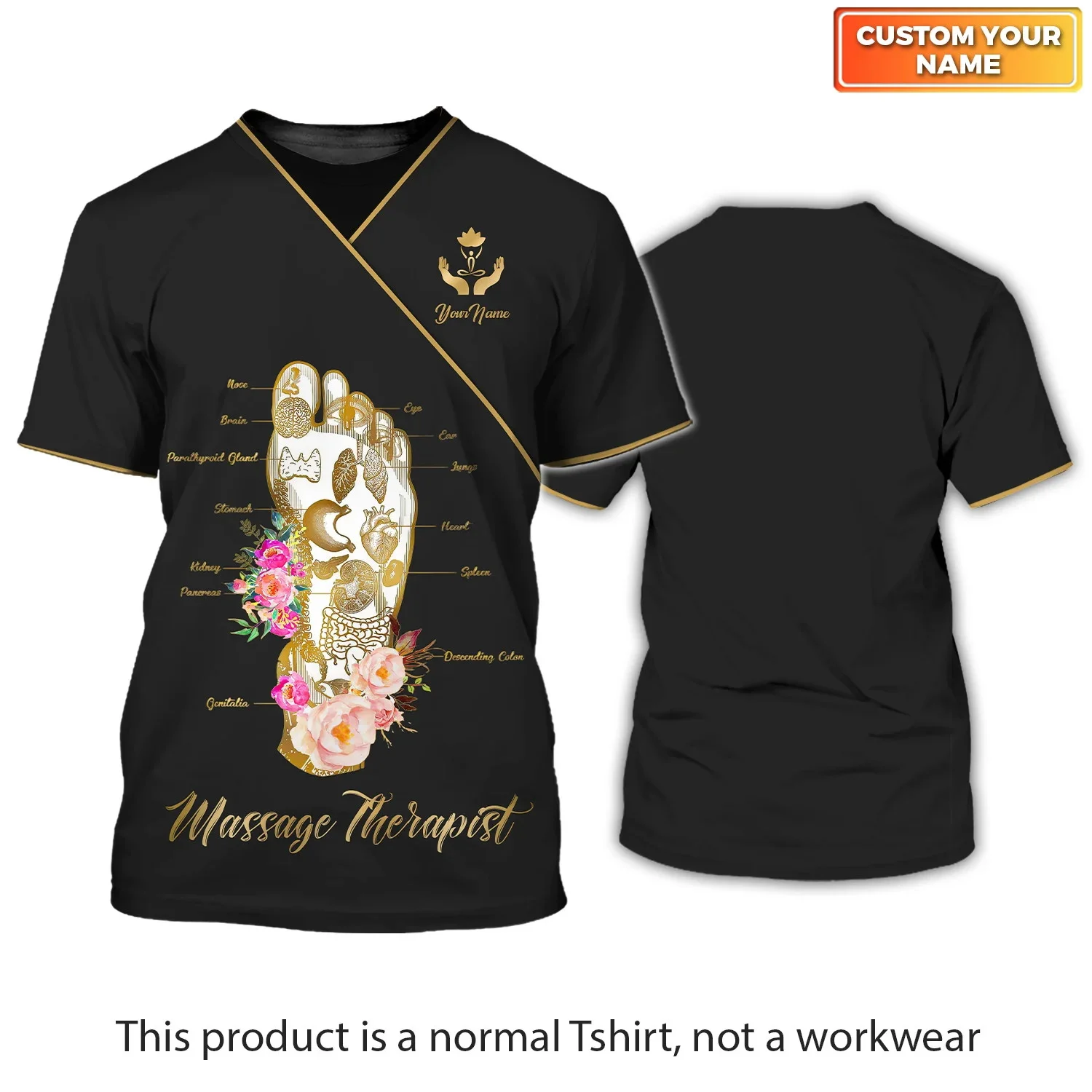 2023 neueste Sommer männer T-shirt Massage Therapeut Personalisierte 3D Gedruckt Unisex Casual t-shirt Massage Therapie Uniform DW168 – Detail 18