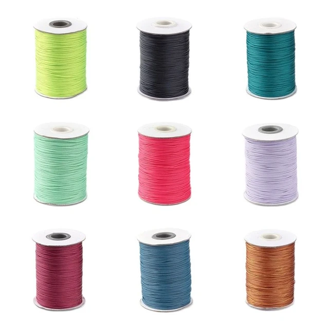 88yards/Roll Korean Waxed Polyester Cord 1mm Thread String Rope Spool Wire  Beading DIY Bracelet Necklaces