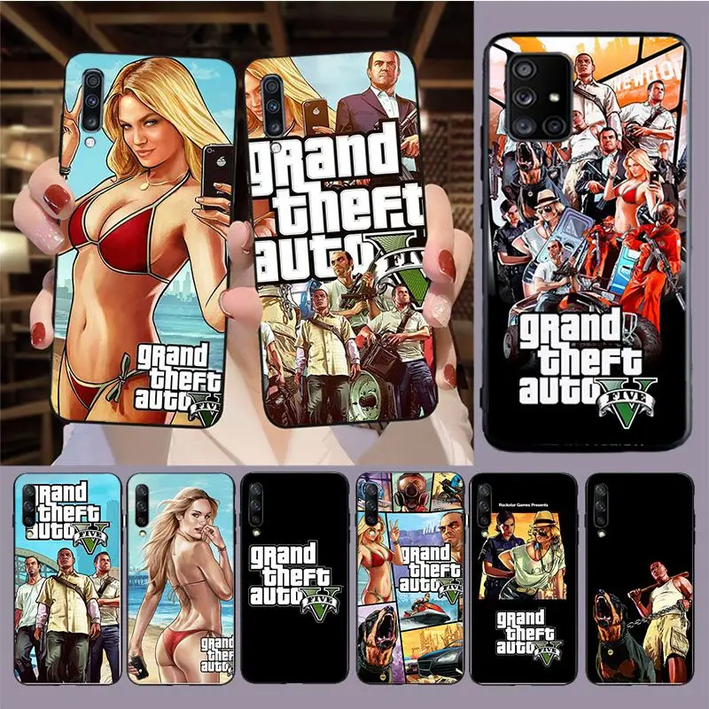 Grand Theft Auto V gta 5 rockstar чехол для samsung Galaxy A12 A22 A32 A53 A72 A52S A21S A50 A51 A20E A11 A40 A71 A20S A70 чехлы |