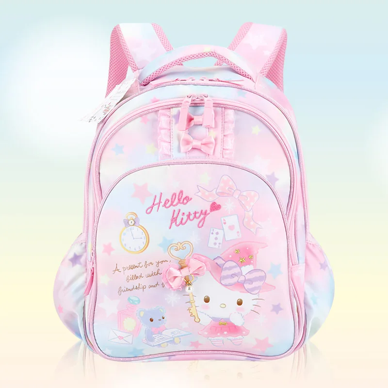 

Sanrio Backpack Hello Kitty Cartoon Anime Children Schoolbag Primary School High Quality Leisure Large Capacity Handbag Gifts
