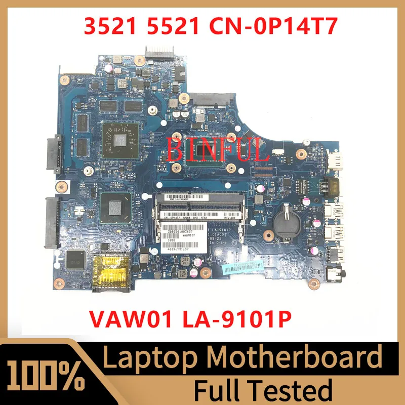 

CN-0P14T7 0P14T7 P14T7 для Dell 3521 5521 материнская плата VAW01 для ноутбука с ЦП SR0XL I5-3337U 216-0842009 100% Протестировано хорошо