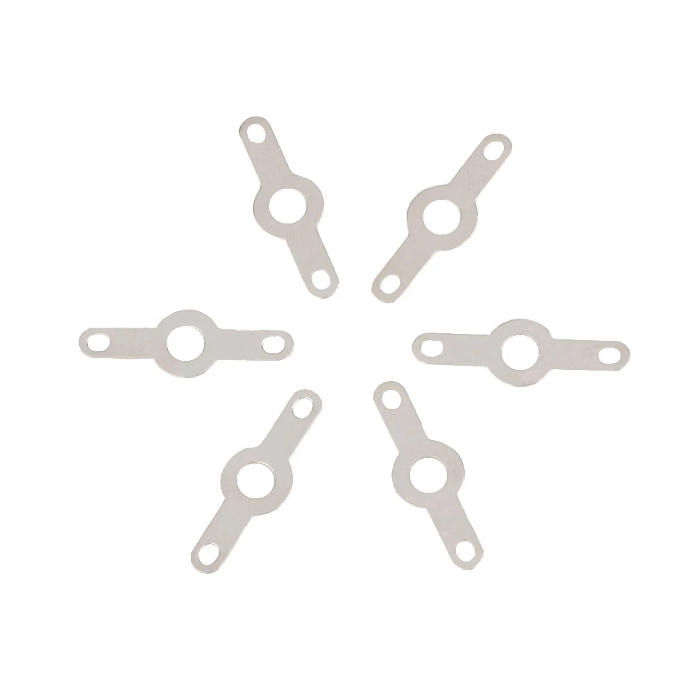 2000/1000pcs 2.2/2.7/3.2/5.2/6.2mm 인서트 플러그 스프링 터미널 PCB 솔더 러그 유형 두께 0.25mm 구리 와셔 용접 시트