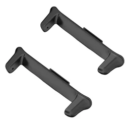 Dual Pack Metal Watch Strap Connector Adapters for 22mm (Black)