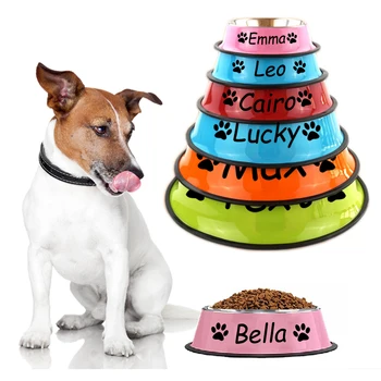 Personalized Stainless Steel Pet Bowl 1