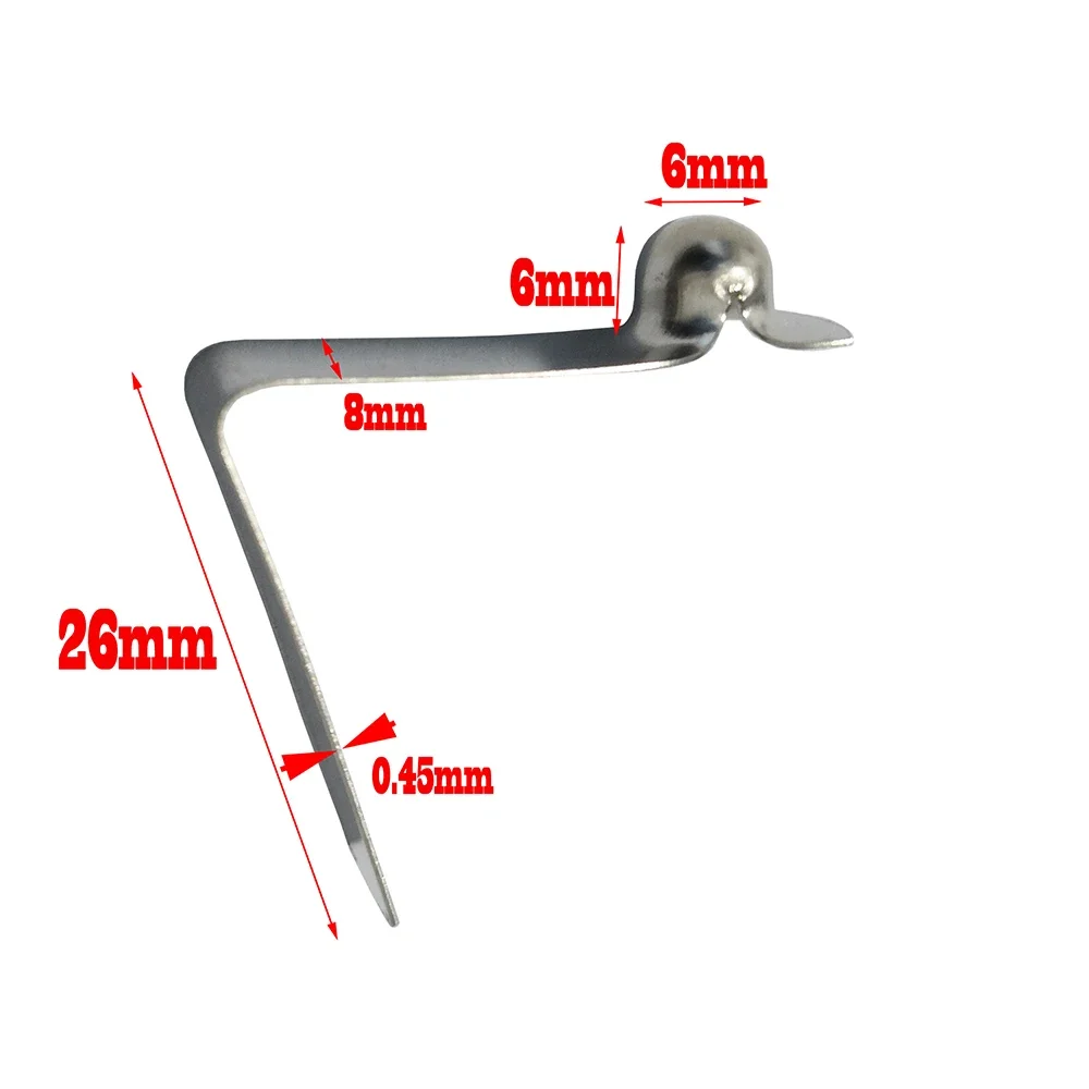 5pcs/Set Bouton Poussoir à Ressort Clips Pagaie pour Kayak