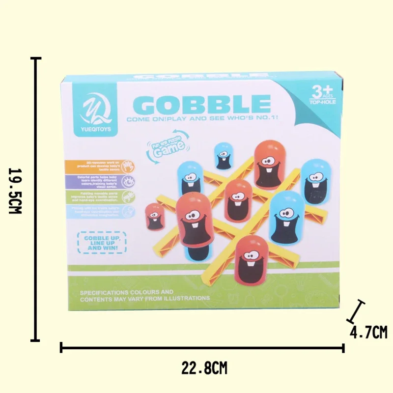 Colorful Three-in-a-Row Board Game for Kids The Perfect Educational Plastic Toy Gift for Children's Birthday Celebrations 4