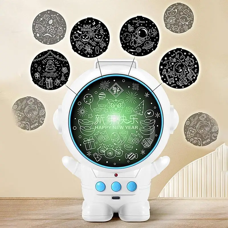 Astronaut Light Projector Astronaut Star Space Projector Portable Astronaut Galaxy Star Projector Light For Boys Kids Children