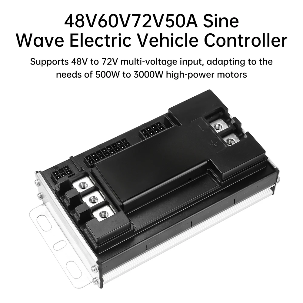 48V60V72V50A Sine Wave Brushless Motor Controller Sinusoidal Electric Vehicle Controller Mute Three-mode Driver 3000W ﻿