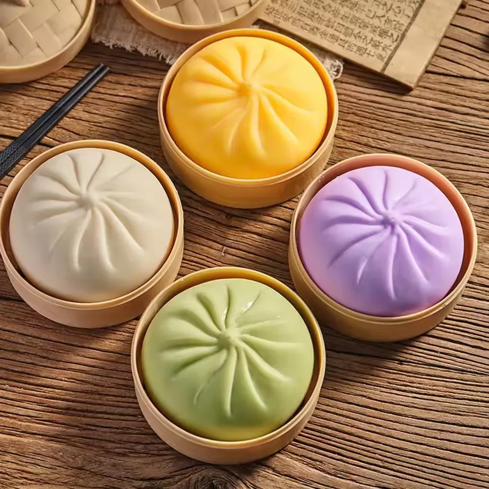 Kawaii Mini Dumpling Squishy Toy - Slow Rise Sensory Stress Relief Party Favor