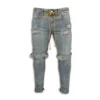 Ripped Hole Jeans for Men Hip Hop Cargo Pant Distressed Light Blue Denim Jeans Skinny Men Clothing Full Length Autumn Trousers 4