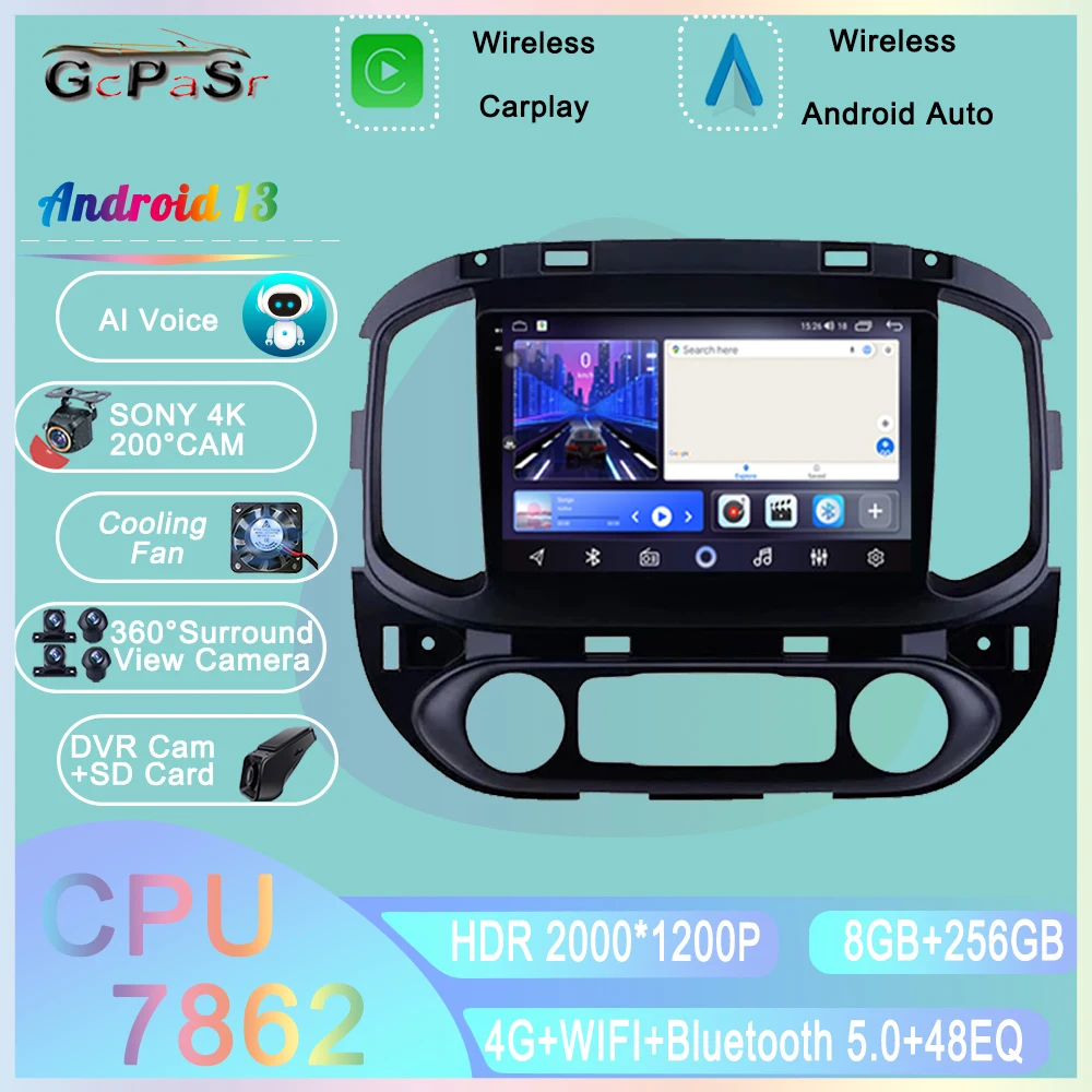 

Автомобильная Мультимедийная система, стерео-система на Android 13, с Wi-Fi, для Chevrolet Колорадо, Sierra GMC, 2014-2018, типоразмер 2 DIN