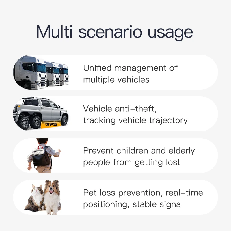 Car GPS locator mini-tracker car old people mortgage bicycle travel, strong magnetic tracker anti-theft anti-loss locator portab
