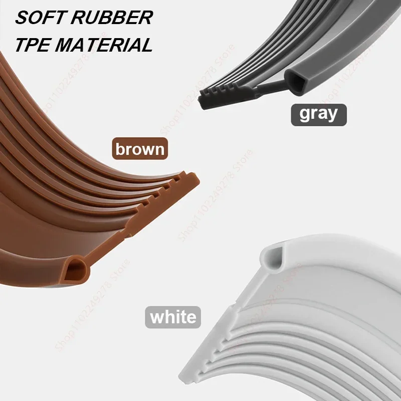 Door Bottom Sealing Strip New 1M Windproof Dust Stopper Guard Rain Weatherstrip Noise Reduction Insulator Sealer Home Hardware