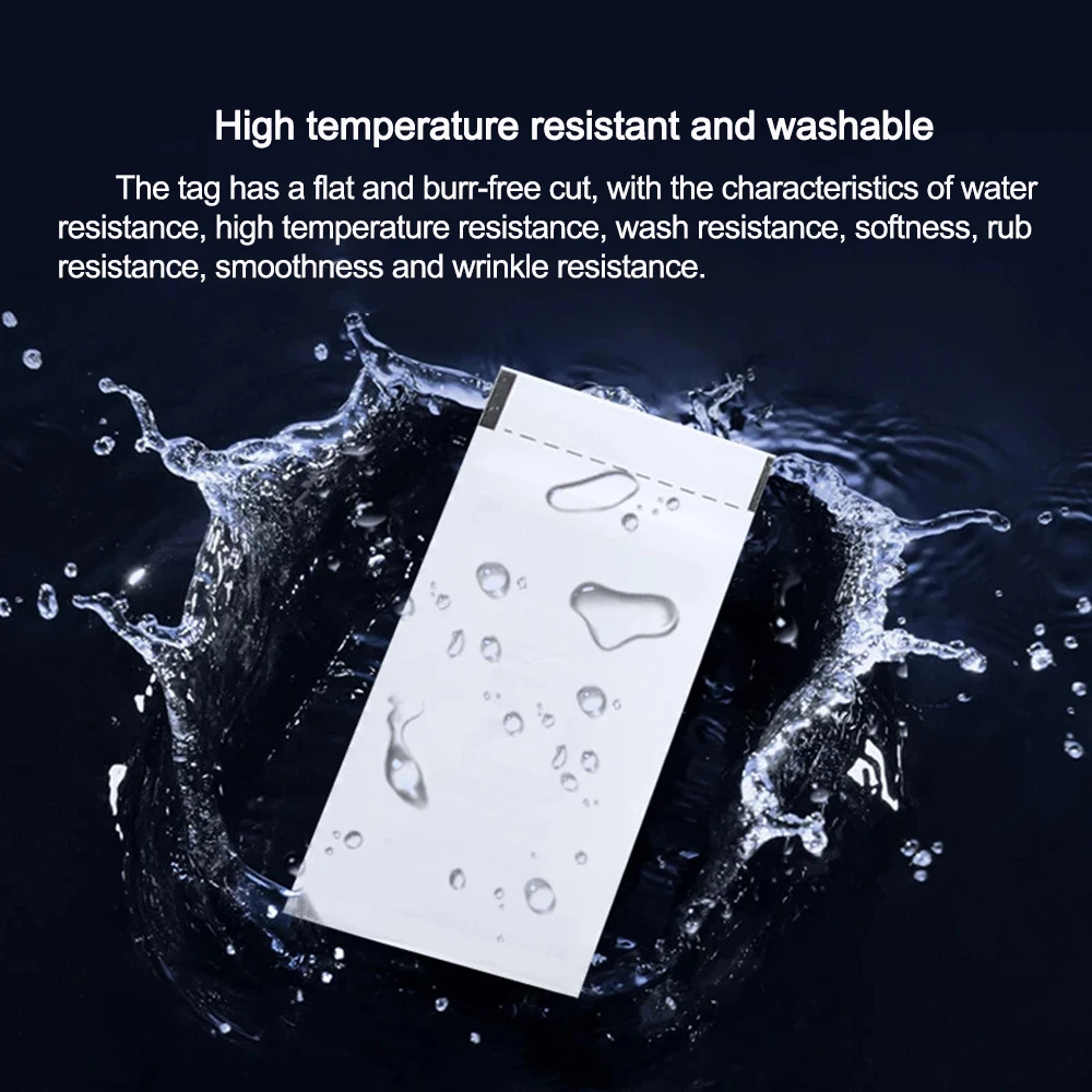 RFID UHF 나일론 천 전자 라벨 세탁 가능한 나일론 패브릭 세탁 태그 NXP U8 U9 칩 높은 내세탁성 860-960MHz 20PCS