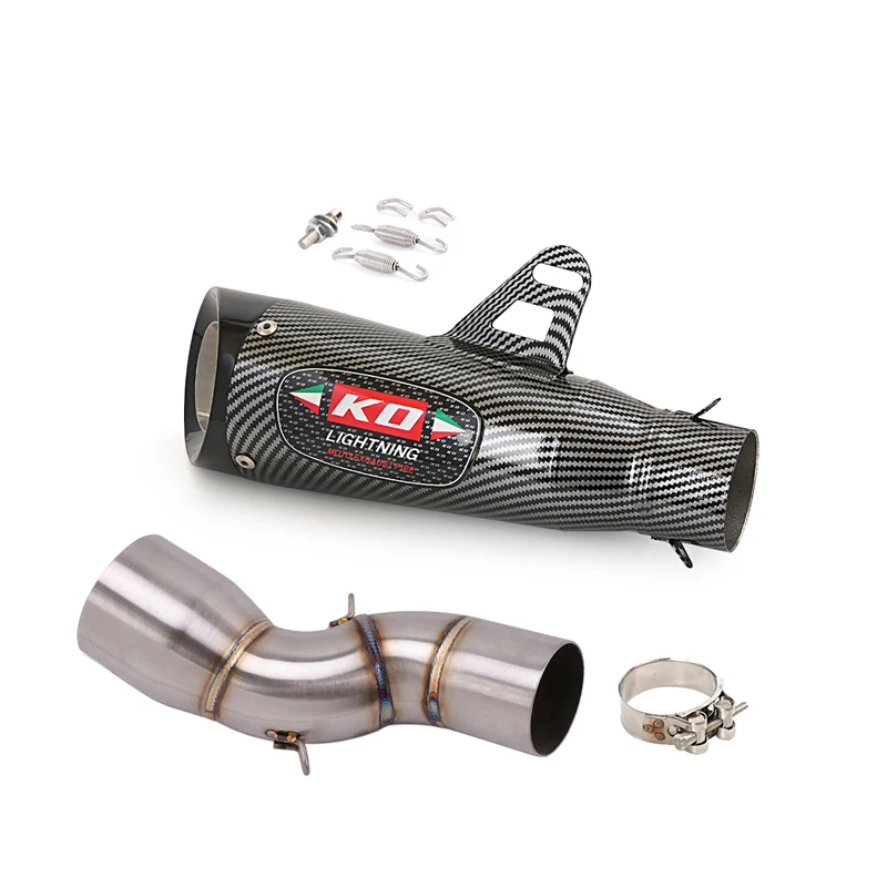 Exhaust Pipe For Honda CBR1000 2017-2020 Motorcycle Muffler Mid Pipe Connect Tube Stainles Steel Tail Escape 51MM Slip On