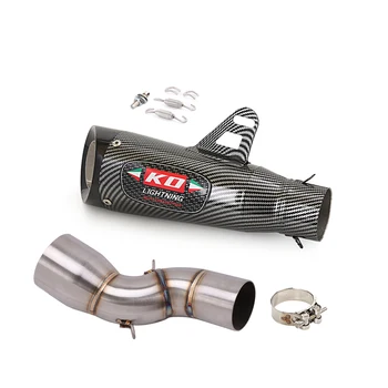 Exhaust Pipe For Honda CBR1000 2017-2020 Motorcycle Muffler Mid Pipe Connect Tube Stainles Steel Tail Escape 51MM Slip On
