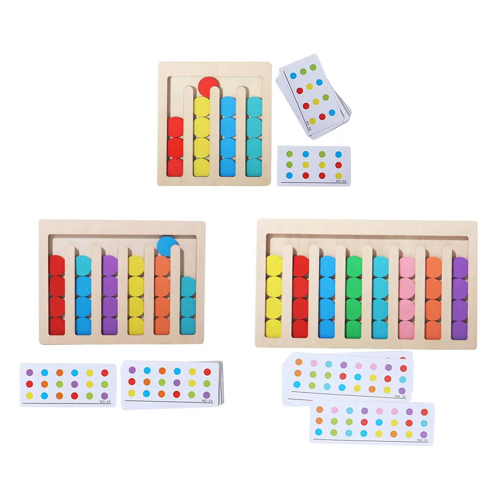 

Wooden Montessori Toys Slide Puzzle for Age 3 4 5 6 7 Kids Birthday Gifts