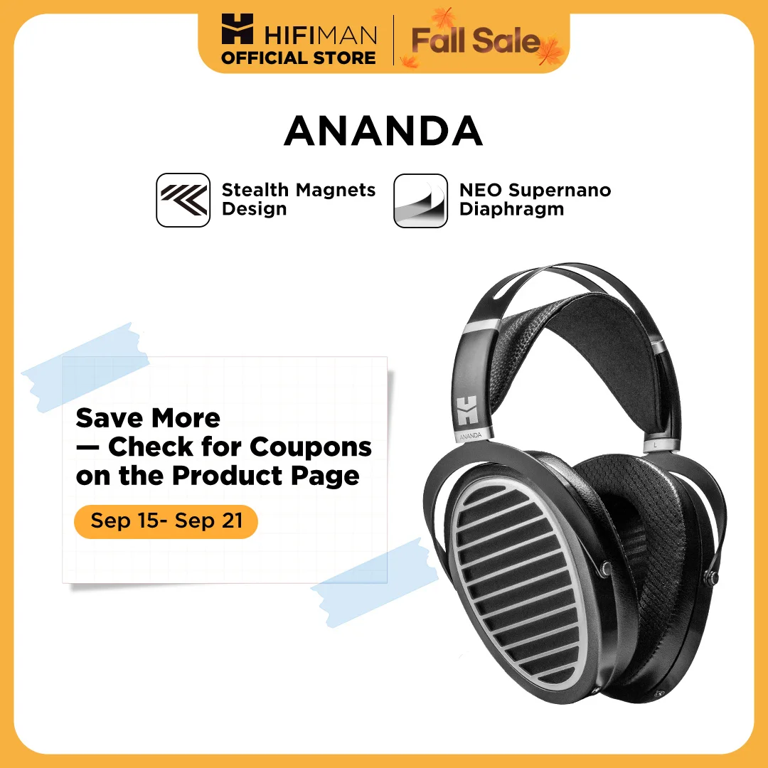 HIFIMAN Ananda Stealth Magnet Open-Back Over-Ear Full-Size