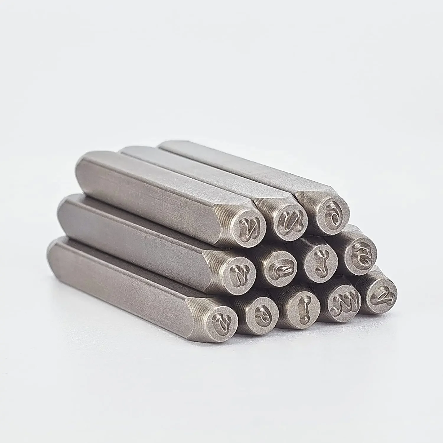 1Set 36PCS 3mm Letter and Number Metal Stamp Low Case Punch Metal Stamp Set with Tool Case for Jewelry Leather Wood Stamping