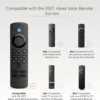 Silicone luminous remote control cover for Alexa Voice Remote (3rd Gen) L5B83G 2021 Release, Fire TV Stick 4K 2nd Gen (2021) 3