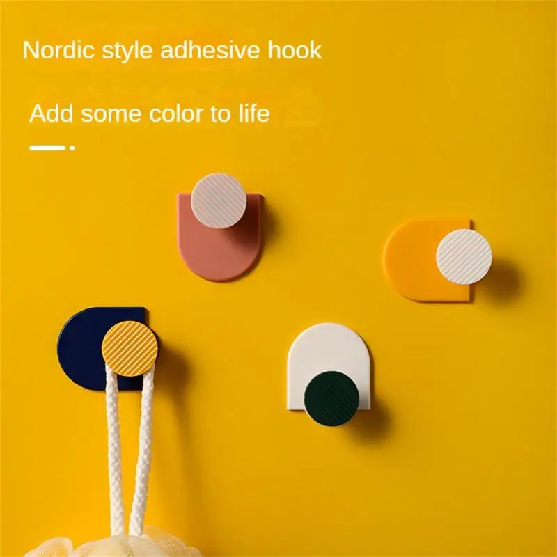

Self Adhesive Multifunctional Key Door Clothes Hook Kitchen Bathroom Strong Hook Creative Wall Hanging Door Hook Non-perforated