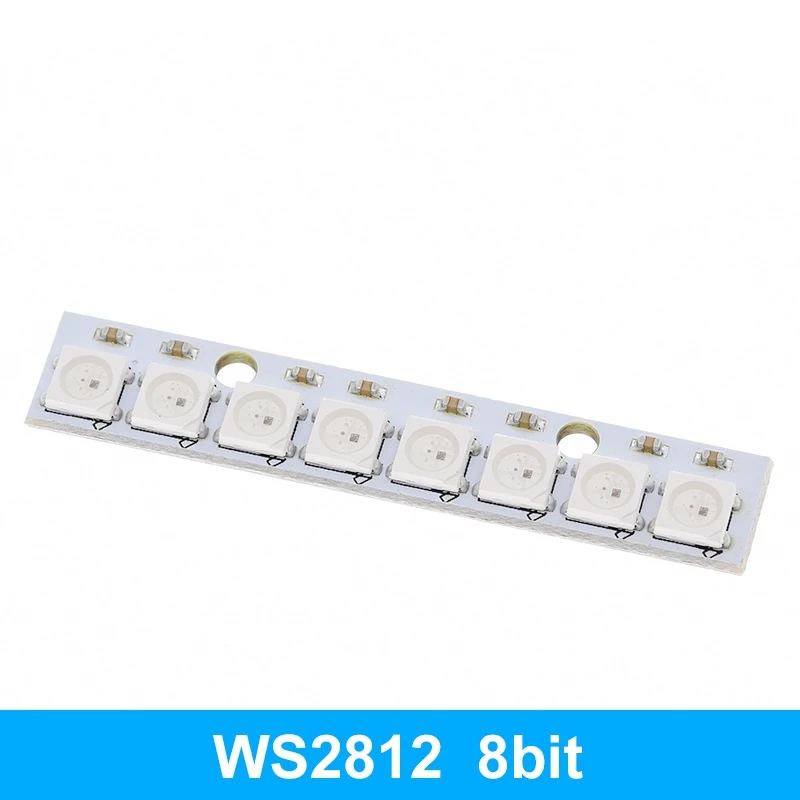 ตัวเลือกสินค้า 4 8 12 16 ช่อง WS2812 WS2812B WS 2811 5050 RGB LED โคมไฟโมดูล 5V 1Bit 4Bit 8Bit 12Bit 16Bit 24Bit Rainbow LED สําหรับ DIY