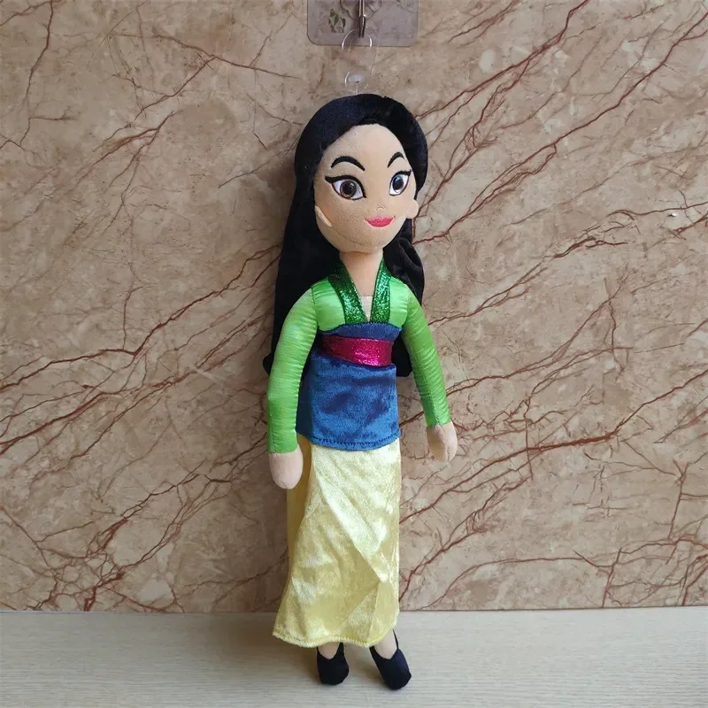 thumbnail image 1 of New Disney Series 40cm 3d Big Eyes Cartoon Cute Princess Plush Toy Mulan Bell Princess Cinderella Cloth Doll Girl Gift Kids Toy, 1 of 4