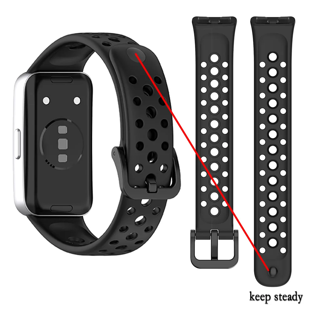 Soft Silicone Sports Wristband with Hidden Buckle