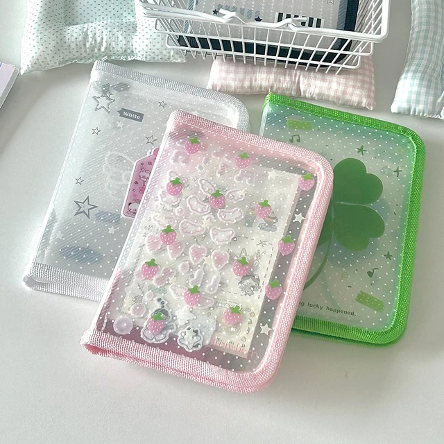 Mignon A6 papeterie dossier de rangement fichier PP sergé fermeture éclair pochette Document sac Zip fichier dossier fournitures de bureau scolaire