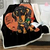 Puppy Dog Blanket Dachshund Dog Printed Blanket Fleece Blanket Flannel Sleep Comfort Super Soft Sofa Blanket 2