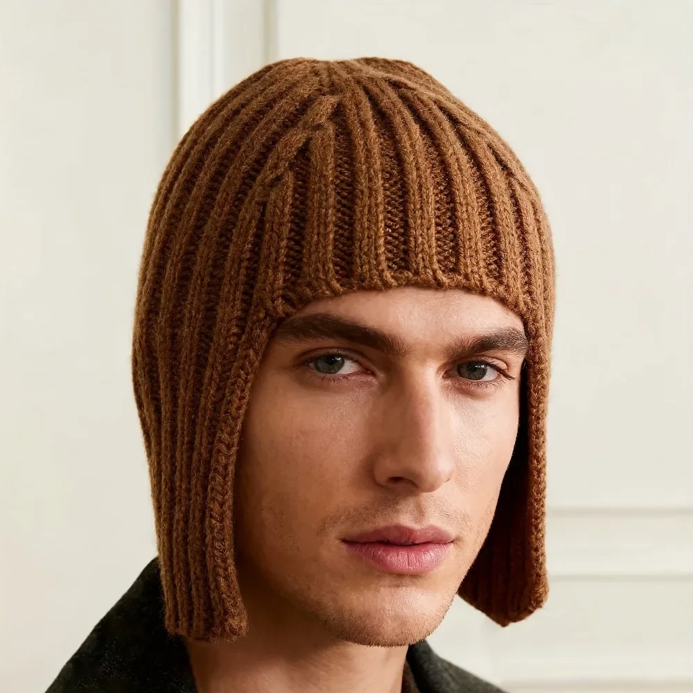 Chic Winter Wig Hat with Ear Protection